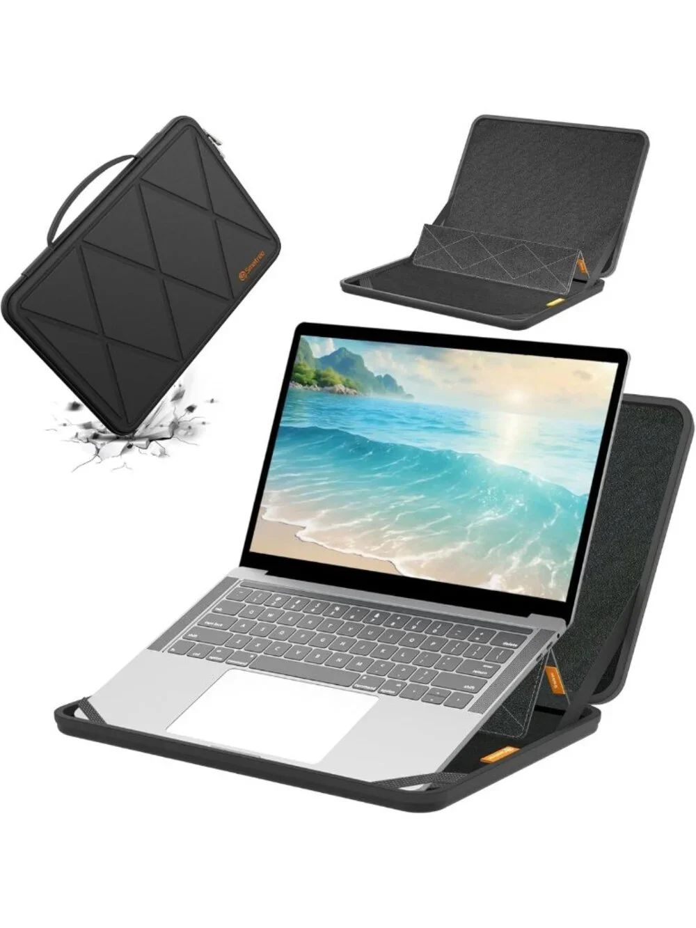 Protective EVA Sleeve Case with Stand for 14
